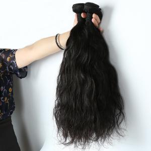 Quality Natural Wave Real Human Hair Extensions 3 Bundles 7A Grade Shedding Free wholesale