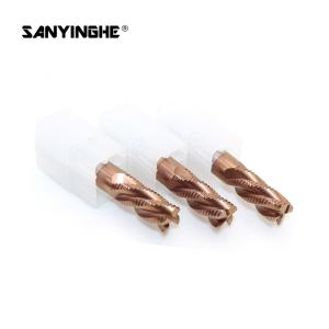 Quality 4 Flutes Flat CNC Carbide Roughing End Mills HRC45 55 60 65 Hard Milling Cutter Tool wholesale