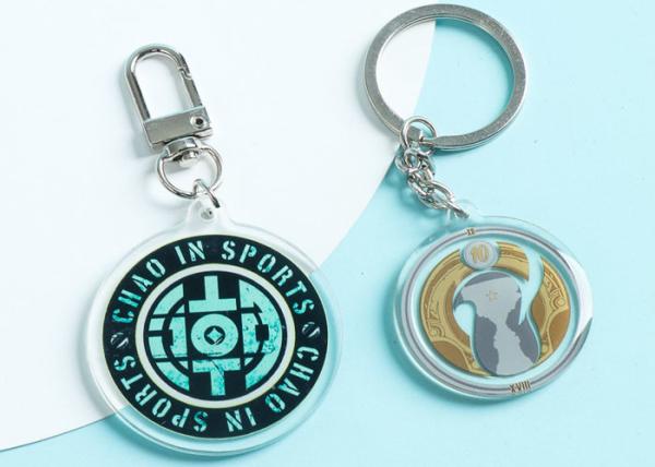 Game custom logo picture peripheral key chain acrylic double-sided keychain