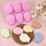 4 Pack Fruit Shaped Silicone Mold Pineapple Lemon Watermelon Strawberry
