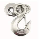 S320 Stainless Steel Lifting Eye Slip Hoist Hook Hardware US Type Drop Forged