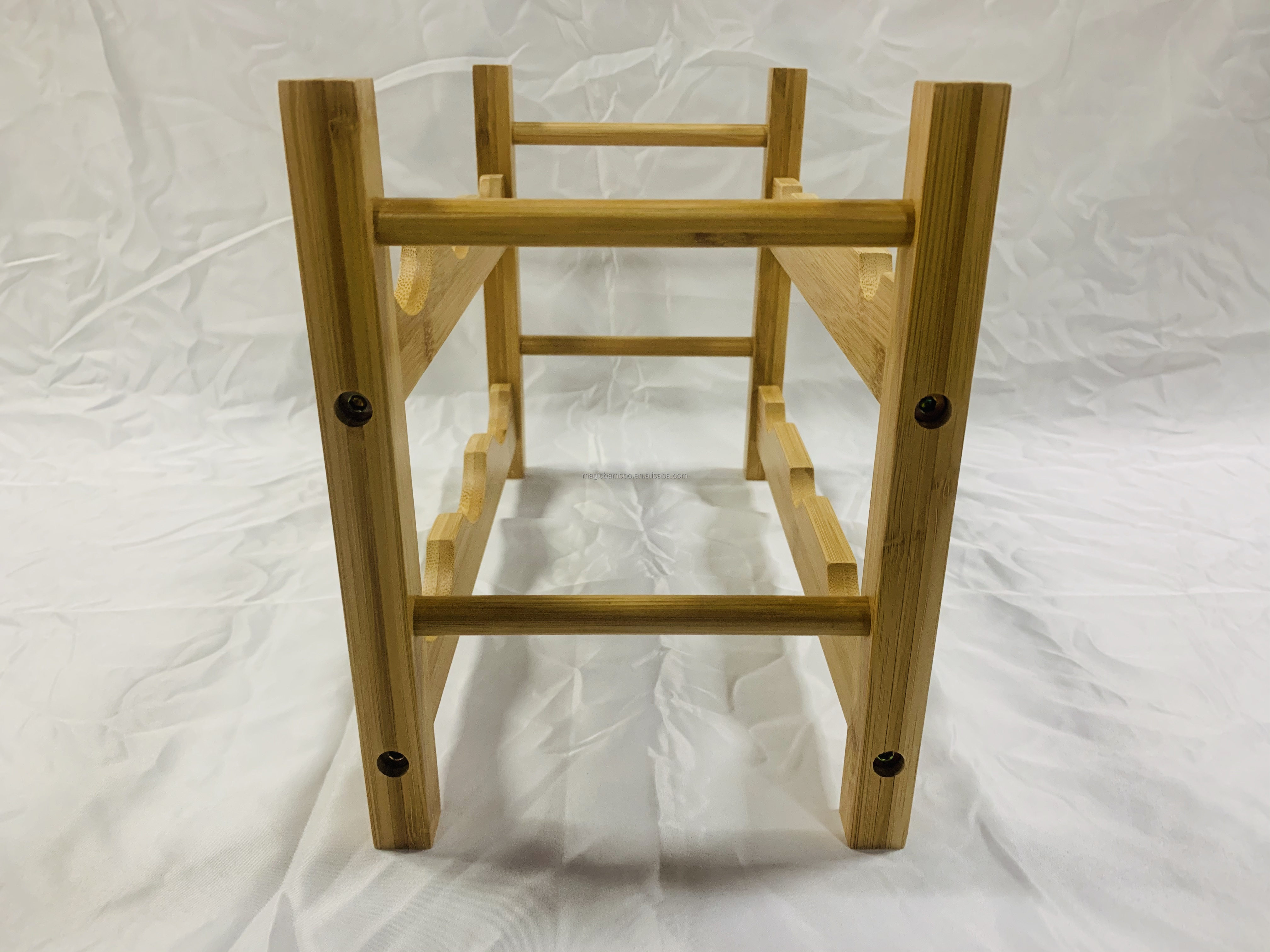 Kitchen Bamboo Wine Glass Rack Cabinet Shelf Environmental Protection