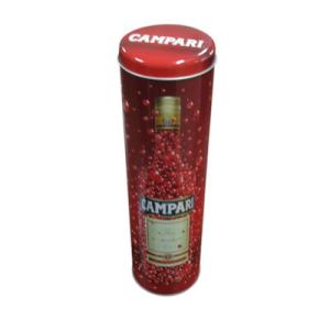 Quality round shape tin box for wine container wholesale