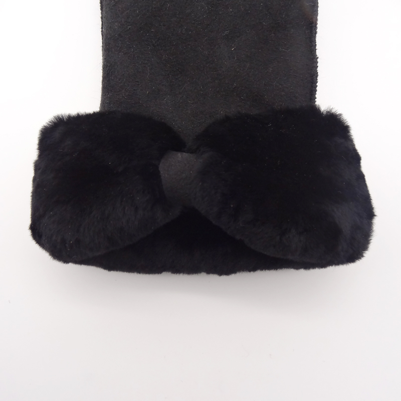 Customized winter warm double face Australia sheepskin shearling gloves