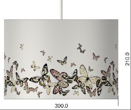 Digital Linen Animal Print Lampshade 200*350MM Drum Shade