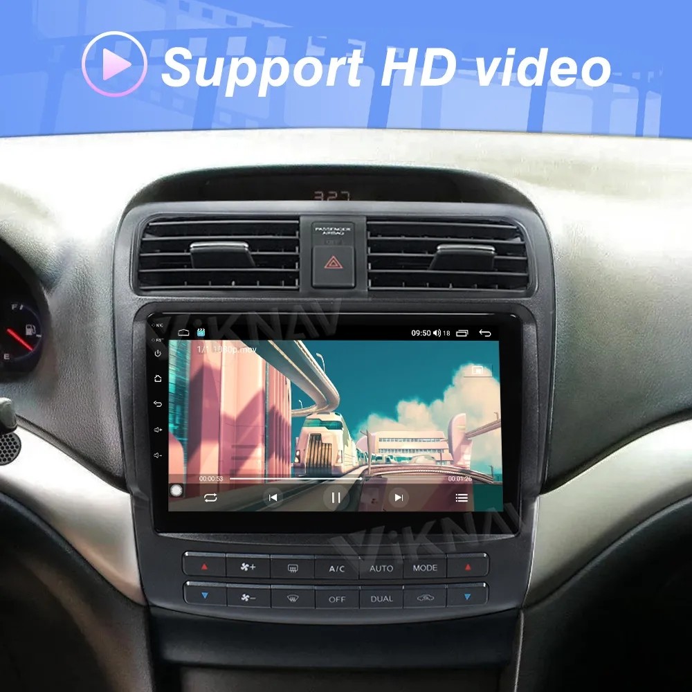 10 Inch Android Stereo For 2003-2012 Honda Acura TSX 128G Navigation GPS Multimedia Player Wireless Carplay 4G
