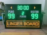 Led Soccer Football Electronic Scoreboard With Advertisment Moving Sign