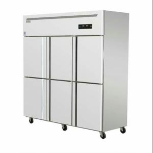 Quality Stainless steel six door double temperature freezer large capacity wholesale