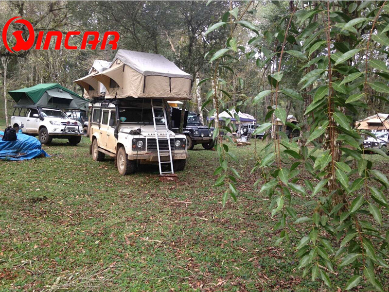 1.4m width 4x4 Waterproof polyester and ripstop canvas roof top tent from Ningbo Wincar