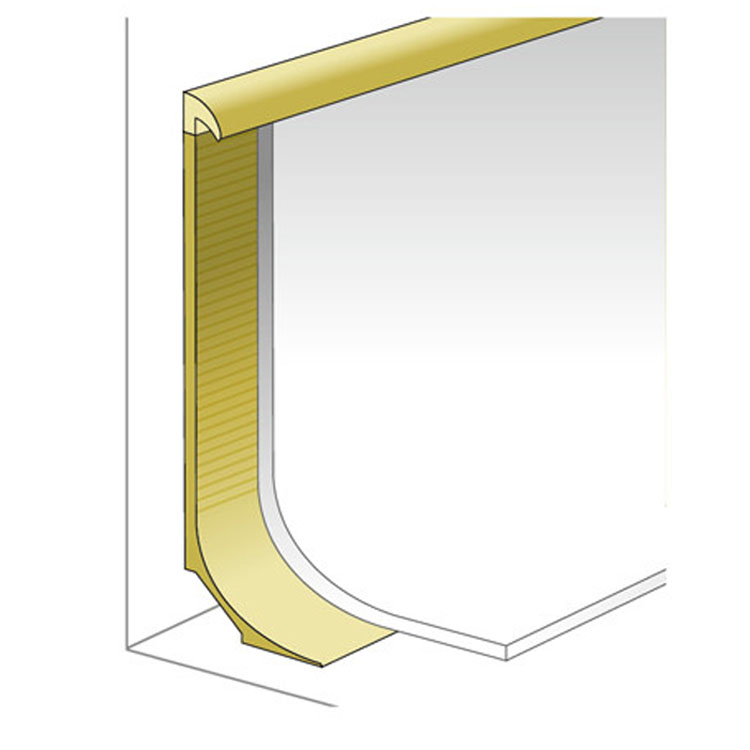 OEM Accepted Flexible PVC Full Cove Former Capping Skirting Strips for Durable Cove