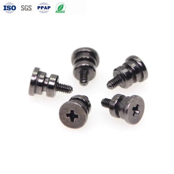 Cheap Custom Limit Screw Carbon Steel Screw Black Nickel Cross Groove M4 Shoulder Screw for sale