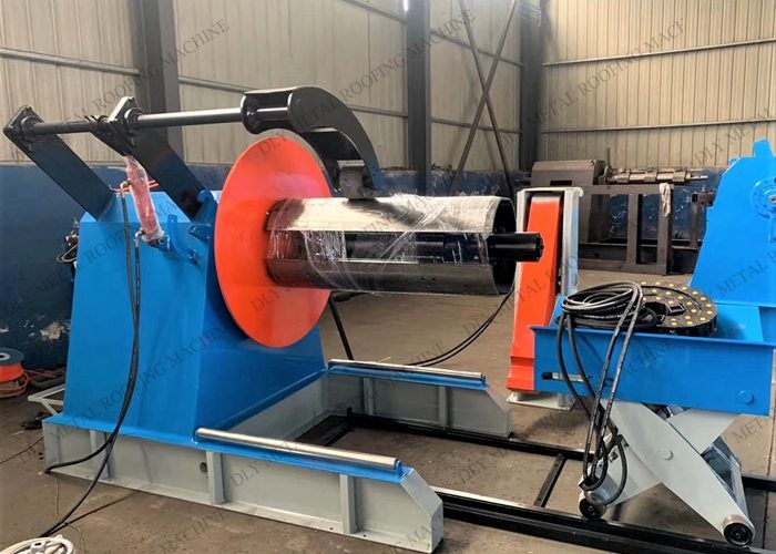 15T Decoiler Machine Hydraulic 1250mm Sheet Metal Decoiler With Four Arms