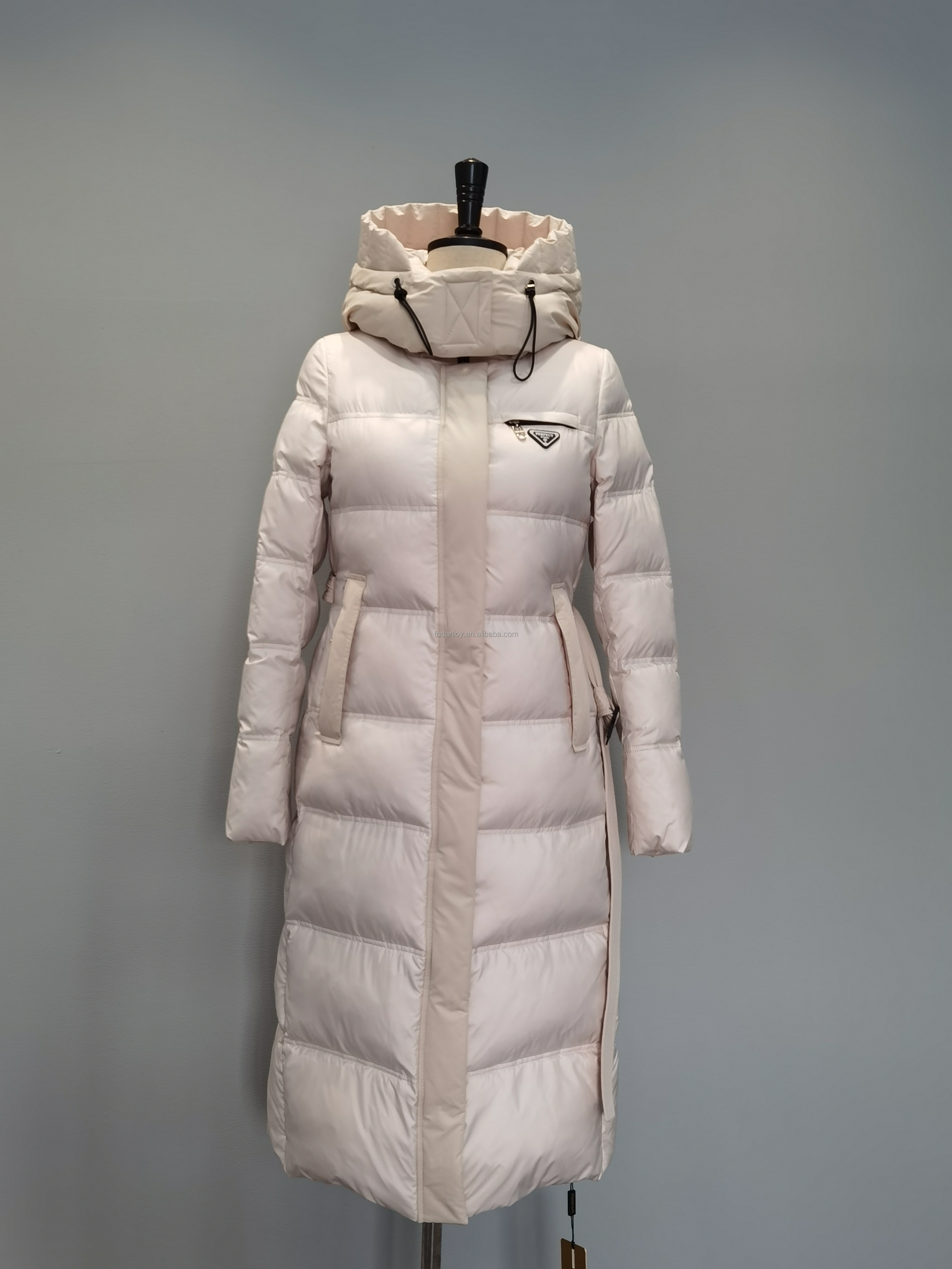 FODARLLOY Ladies Warm Hooded Cotton-padded Clothes Slim Long Down Winter Jackets Women Coats Woman Coat F23199
