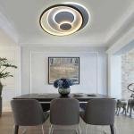 Installed In The Study Bedroom Living Room Acrylic 3-color Round Acrylic LED