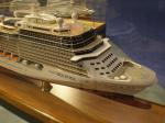 Professional Wooden Model Boats Celebrity Infinity Cruise Ship Shaped , Solid