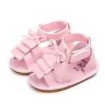 Rubber sole hot summer PU Leather baby slipper baby girl shoes sandals