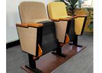 Safe Plastic Auditorium Theater Chairs With Folded Writing Pad for Conference