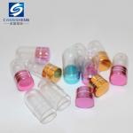 15mm PS Clear Plastic Pill Bottles Container One Capsule