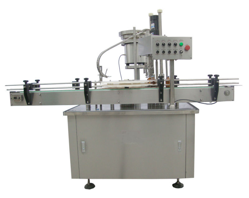 Stainless Steel Glass Bottle Capping Machine PLC Control Electric Bottle Capper