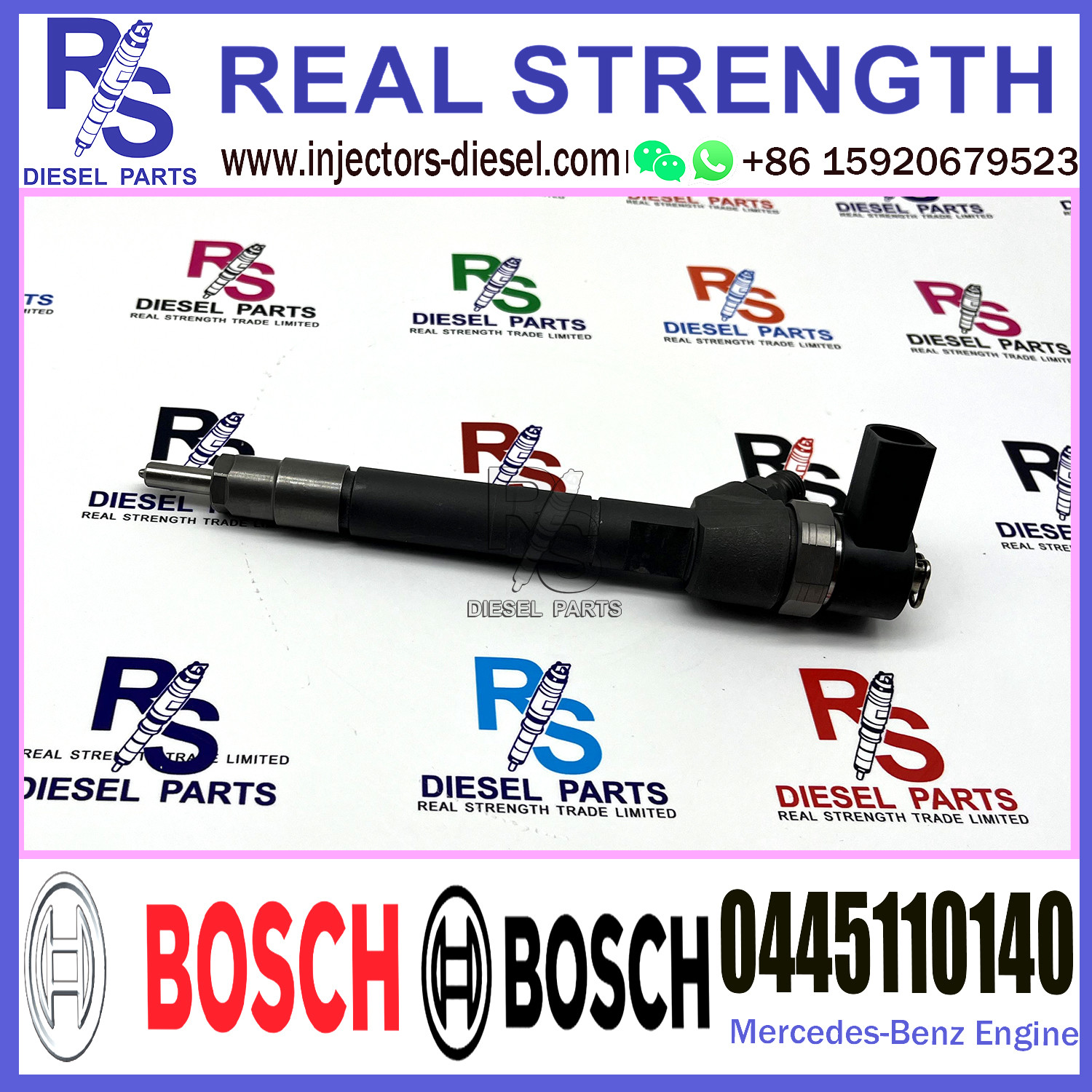 Diesel Fuel Common Rail Injector 0445110139 0445110140 A6460700287 A64607002870080 For Mercedes-Benz 2.2CDi Engine