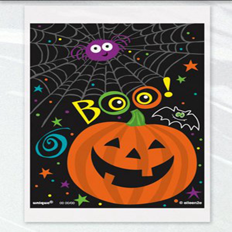 Gravure Printing PE PP Halloween Pumpkin Bags 30 Micron For Candy