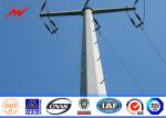 21m 5000kg Galvanized Steel Outdoor Light Pole 6mm Thickness With Stepped Bolt