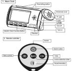 Home Security Mini Alarm Clock DVR Spy Hidden Surveillance Camera Audio Video