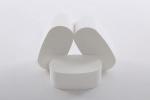 Round White Honeycomb Ceramic Carrier , car Catalyst Supports