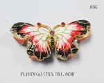 Butterfly jewelry box box for jewelry wholesales butterfly jeweled enamel