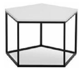 Quality North Europe style pentagon corner coffee table furniture wholesale