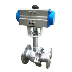 Quality Pneumatic Actuated Cryogenic Ball Valves 304 Body Liquid Oxygen Hydrogen wholesale