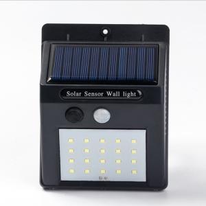 Quality PIR Motion Sensor Solar LED Wall Light LED Garden Light 2W IP65 Waterproof wholesale