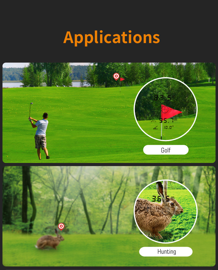 Hunting Rangefinder outdoor sport Laser distance Meter laser rangefinders golf range finder diastimeter telescope