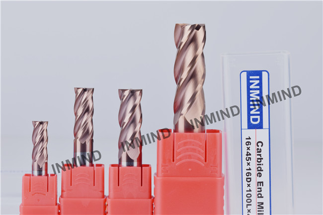 11mm , 4 Flute , Square End Mill , SiN Copper Colour , upto HRC55 , CNC end mill