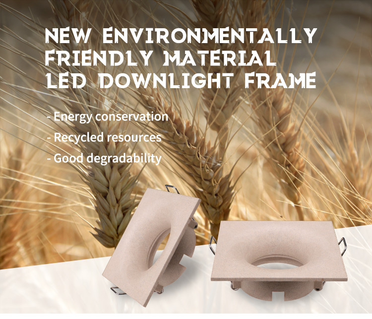 Modern Down Light Housing Square Anti Glare LED Recessed Light Housing
