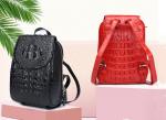 New 2019 crocodile skin bag backpack for ladies
