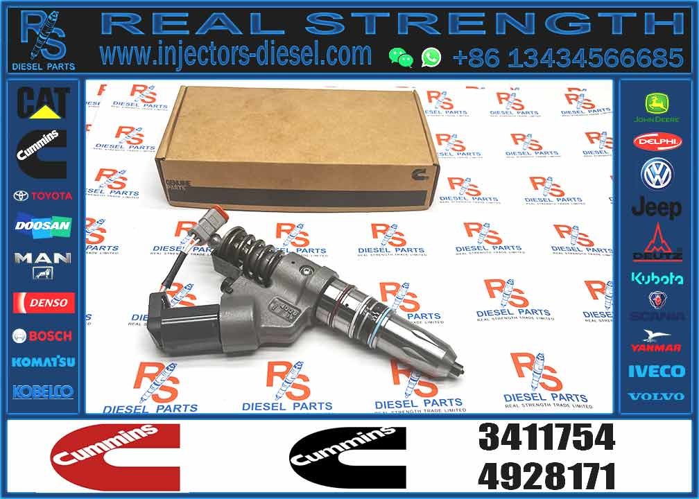 M11 Common Rail Injector excavator parts diesel engine parts 3411754 fuel injector assy For CUMMINS ISM QSM M11 Engine