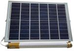 300w Solar Panel Fluorescent Light Fixtures T12 350x450mm 6V 20W Slim Die