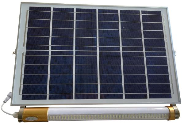 300w Solar Panel Fluorescent Light Fixtures T12 350x450mm 6V 20W Slim Die