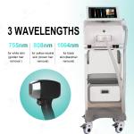 Permanent Laser Hair Removal Professional Machines 755 808 1064nm Laser Hair