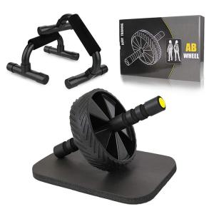 Quality 1 AB Wheel 2 Push Up Bar Durable Daily Exercise Fitness Equipment wholesale