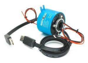 Quality Custom Industrial HDMI Signal Slip Ring Hole 12.7mm OD 86mm wholesale