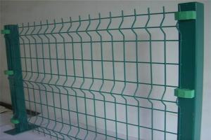 Quality 50x100mm Green PVC Coated Wire Fencing 3D Curved For Garden wholesale