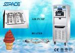 220V Ice Cream And Frozen Yogurt Machine With LCD Display 3 Flavors Mix