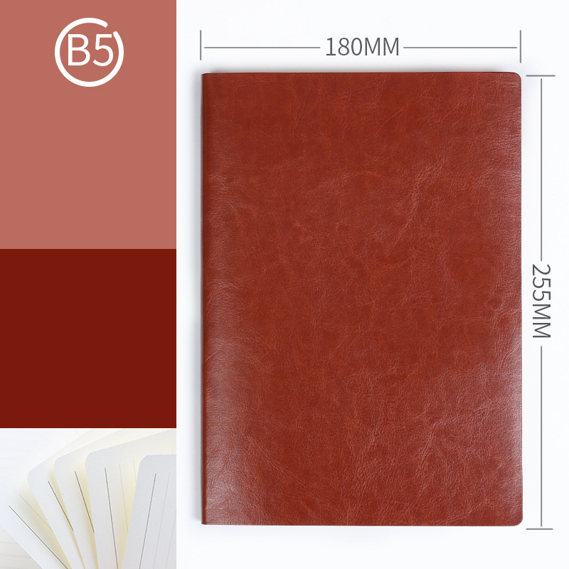 2022 Custom Logo Pu Leather Softcover Notebook Journal for Daily Weekly Monthly Planner