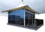 Q235 Steel Structure Luxury Glamping Tents Membrane Structure Architecture