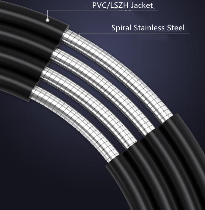 5.0mm Optic Fiber Patch Cord Cable Simplex LC/UPC-LC/UPC Singlemode Patch Cable