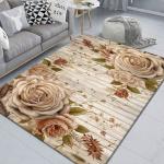 Geometric Printed Living Room Floor Carpets Rectangle Crystal Velvet Rug