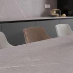 CE Certificate Sintered Stone Tile Finnish Light Beige Gray 15mm Thick