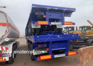 Quality Q235 Steel Semi Flatbed Semi Trailer Manufacturers 30T-60T wholesale